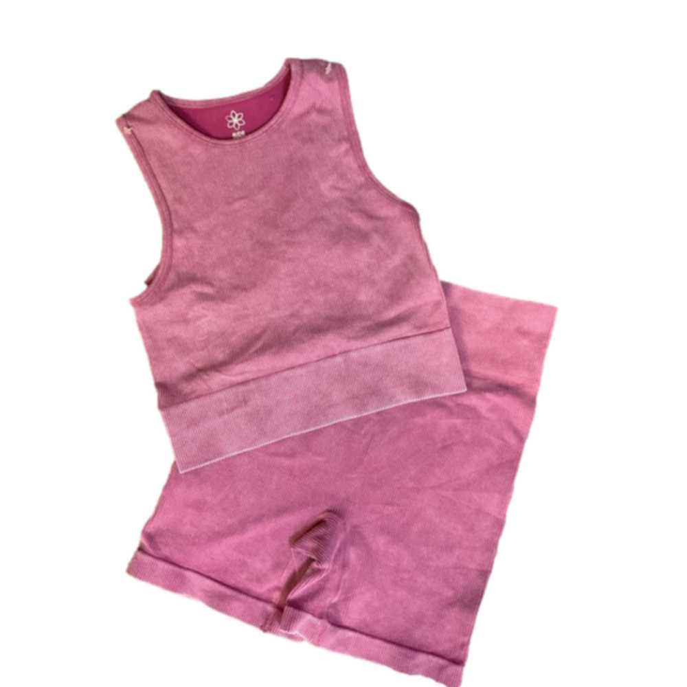 AURA Ribbed Rumi Tank and Shorts